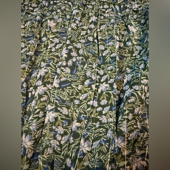 NWT MNG Mango Printed Ruched Dress in Green Size XS - Picture 11 of 11